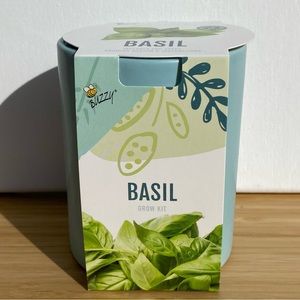 Buzzy Herb Grow Kit in a Ceramic Pot: Basil